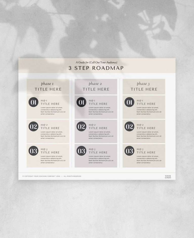 3 Step Roadmap