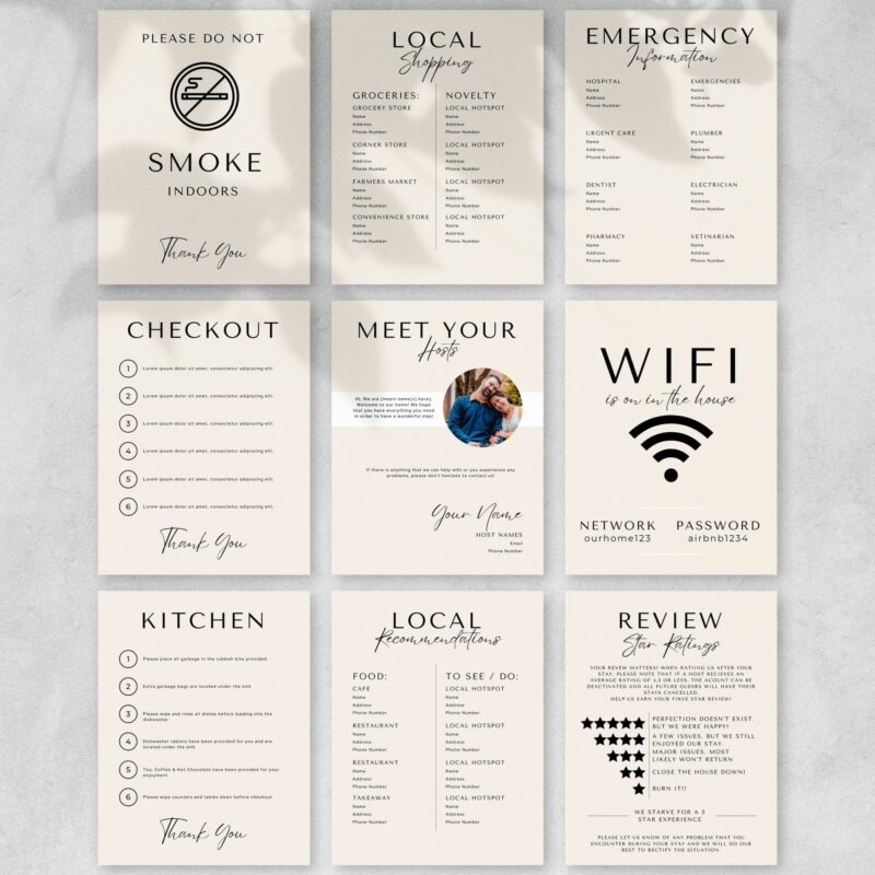 Air BNB Signs