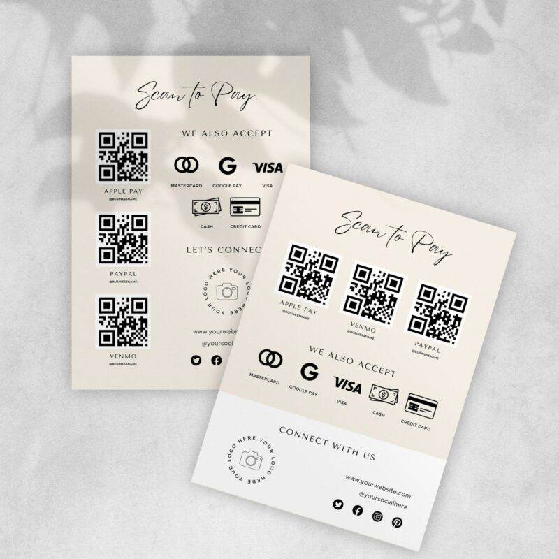 Scan to Pay Signs